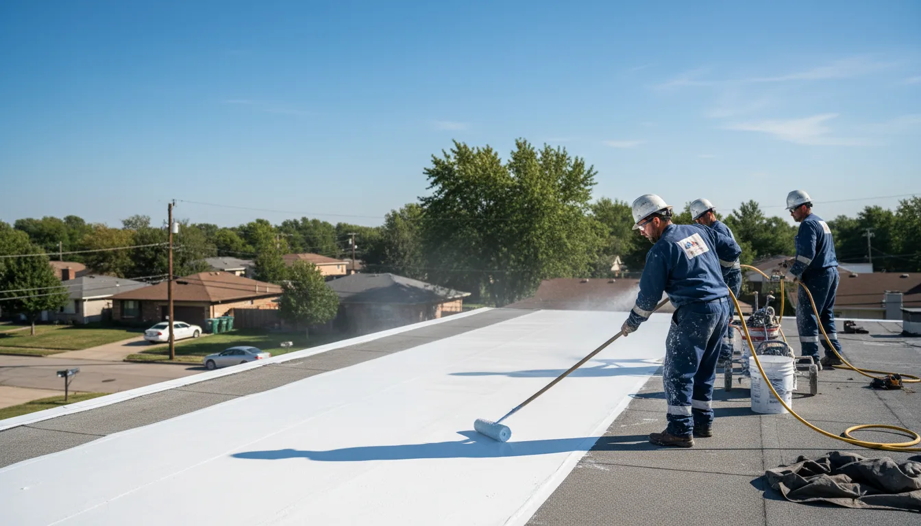 Commercial roof coating in Muenster, TX near me